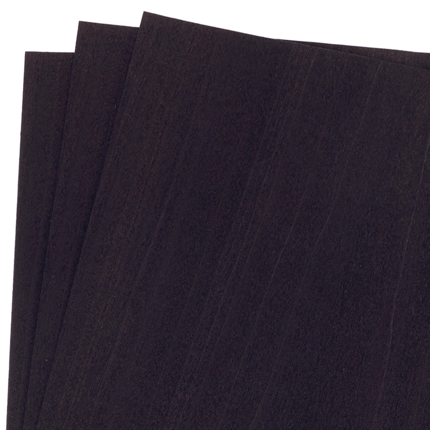 Dyed Wood Veneer Pack - 12 x 12 - Black - 3 Piece