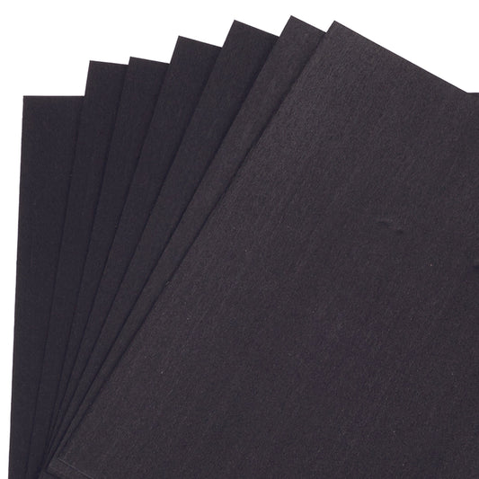 Dyed Wood Veneer Pack - 8 x 8 - Black - 7 Piece