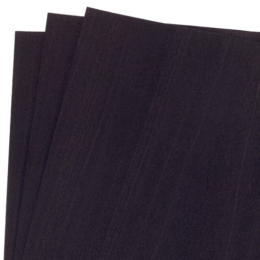 Dyed Wood Veneer Pack - 12 x 12 - Black - 3 Piece